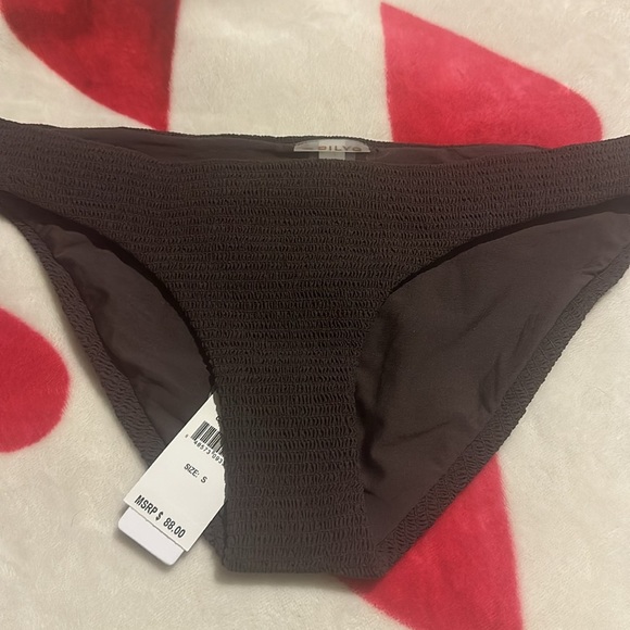 Pilyq Coco Smocked Full Bikini Bottoms | PQ Swim | NWT - Picture 12 of 14